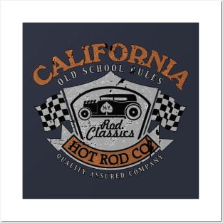 California Hot Rod Classic Car Posters and Art